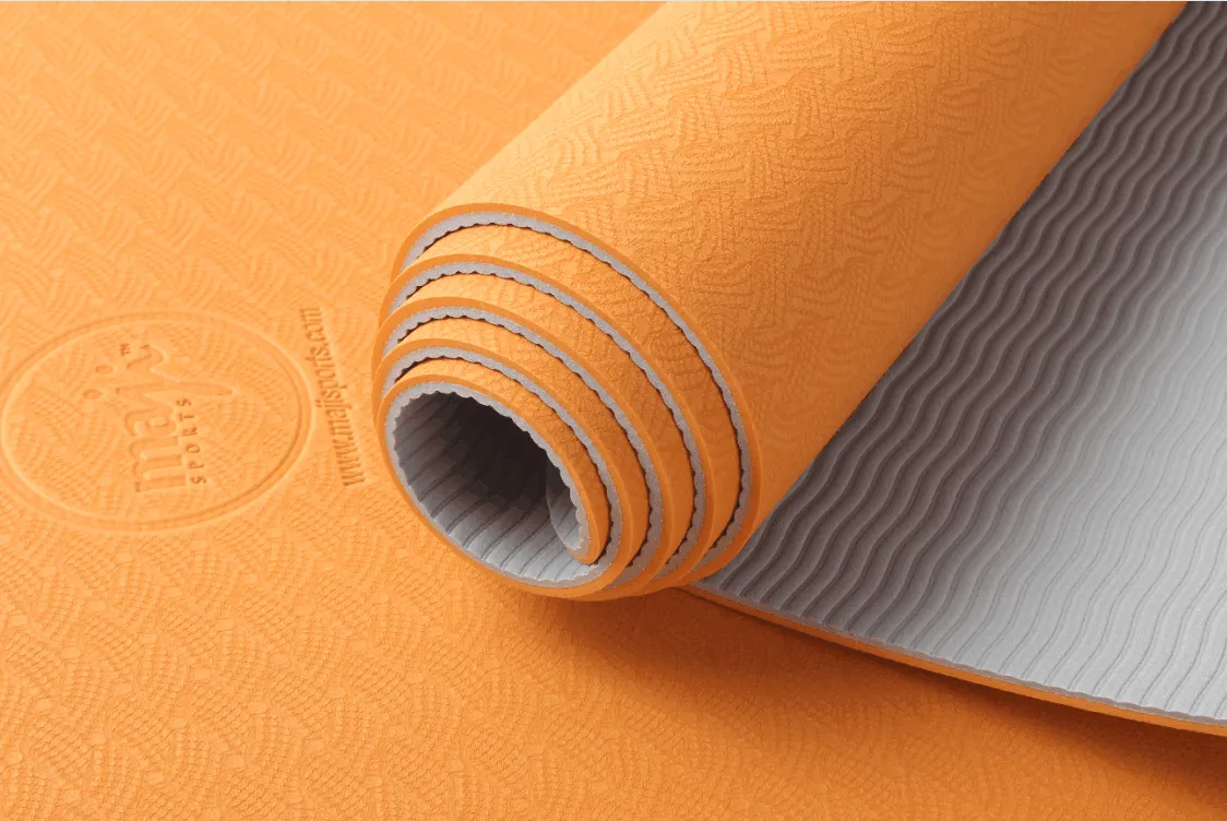 2-Tone TPE Premium Yoga Mat by Jupiter Gear