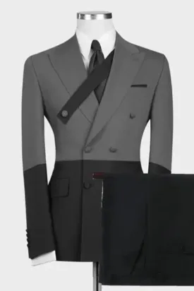 Andy Slate Peaked Lapel Double Breasted Opulent Prom Attire