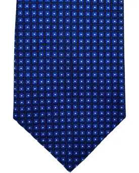 Armani Silk Tie Royal Blue Squares