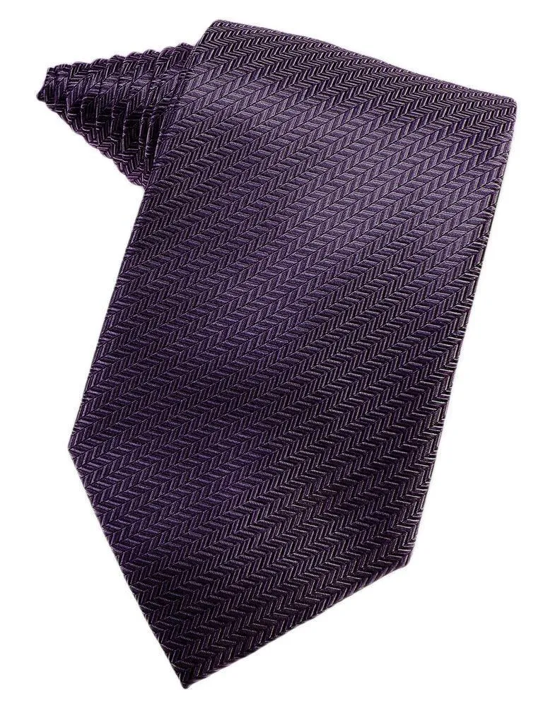 Asphalt Herringbone Neckties