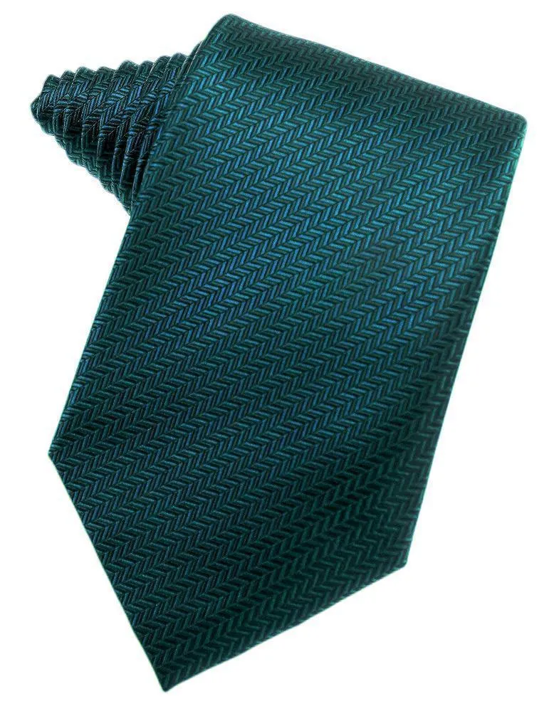 Asphalt Herringbone Neckties