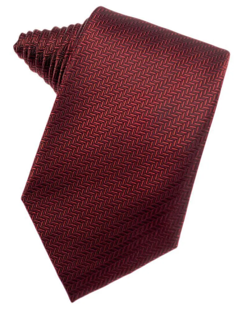 Asphalt Herringbone Neckties