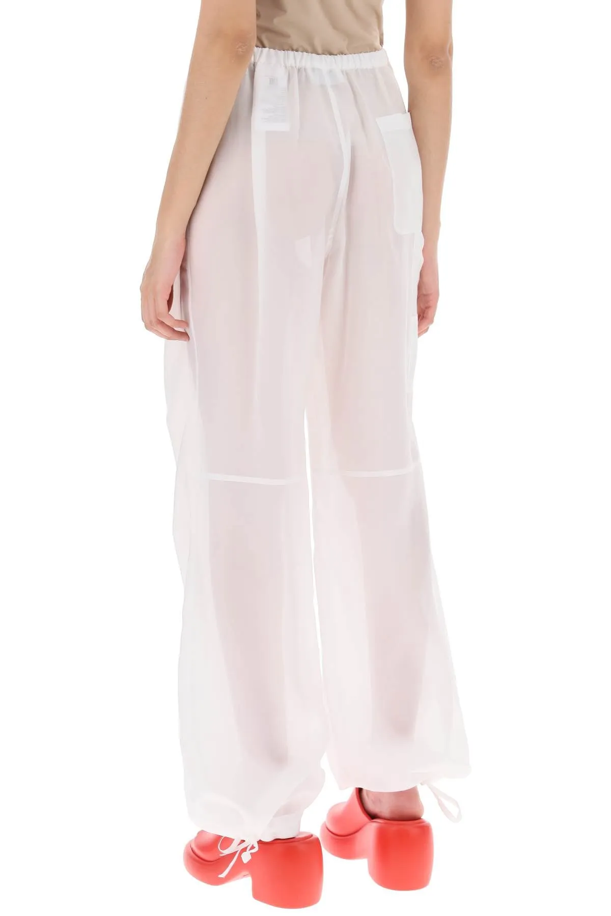 baggy pants in organza