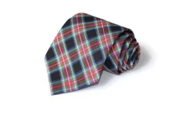 Black & Red Tartan Plaid Necktie