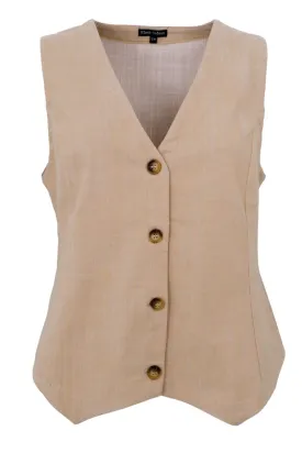 Box Vest | Sand | Vests fra Black Colour