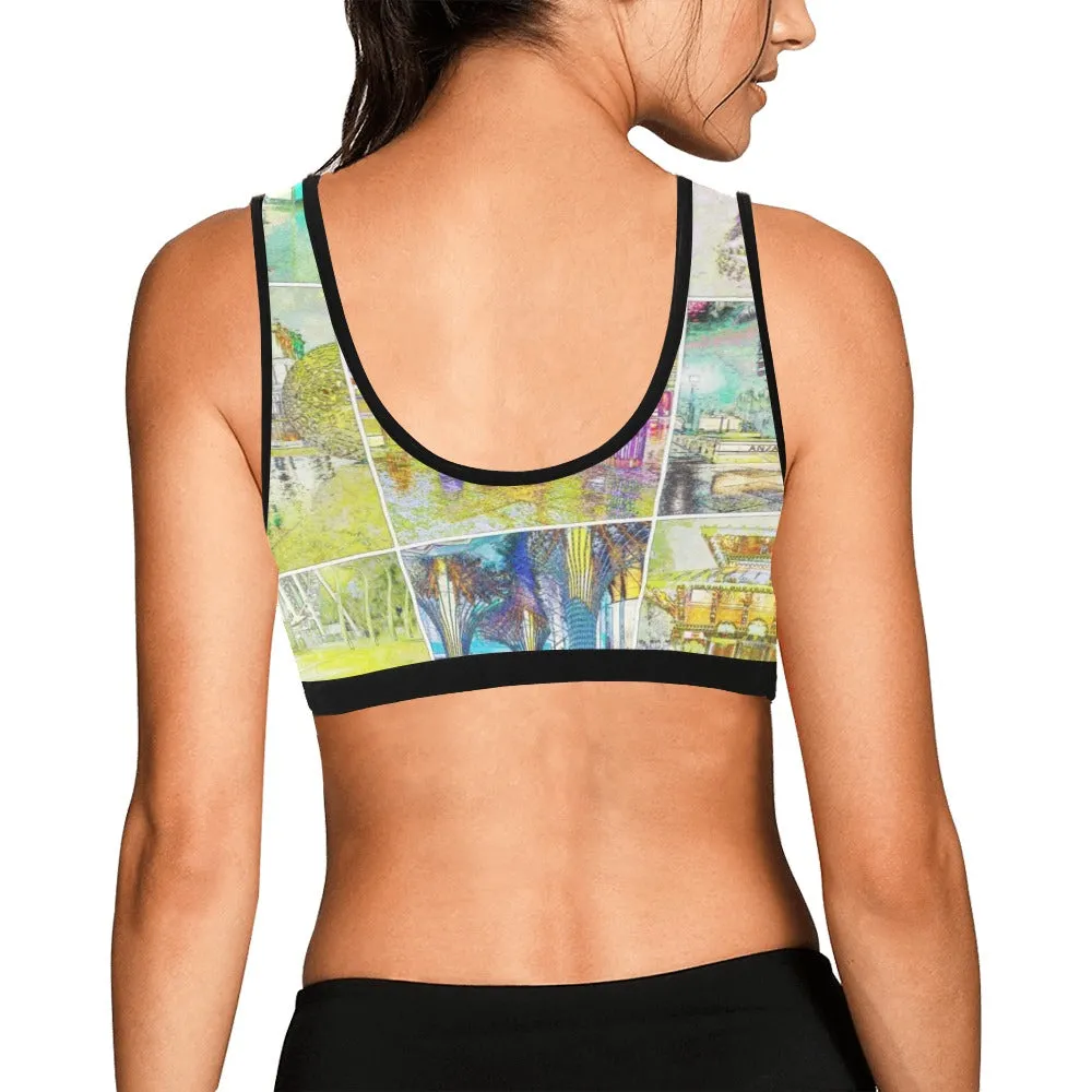 City Collage Watercolour Sports Top up to 3 XL