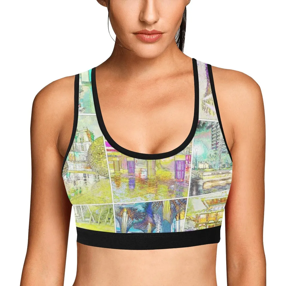 City Collage Watercolour Sports Top up to 3 XL