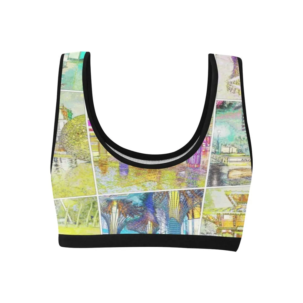 City Collage Watercolour Sports Top up to 3 XL