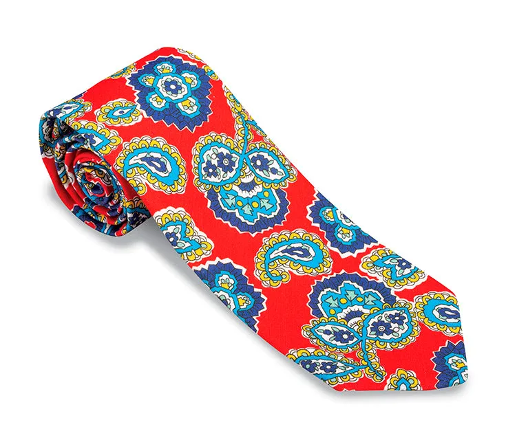 Coral Frampton Paisley Necktie - F5282