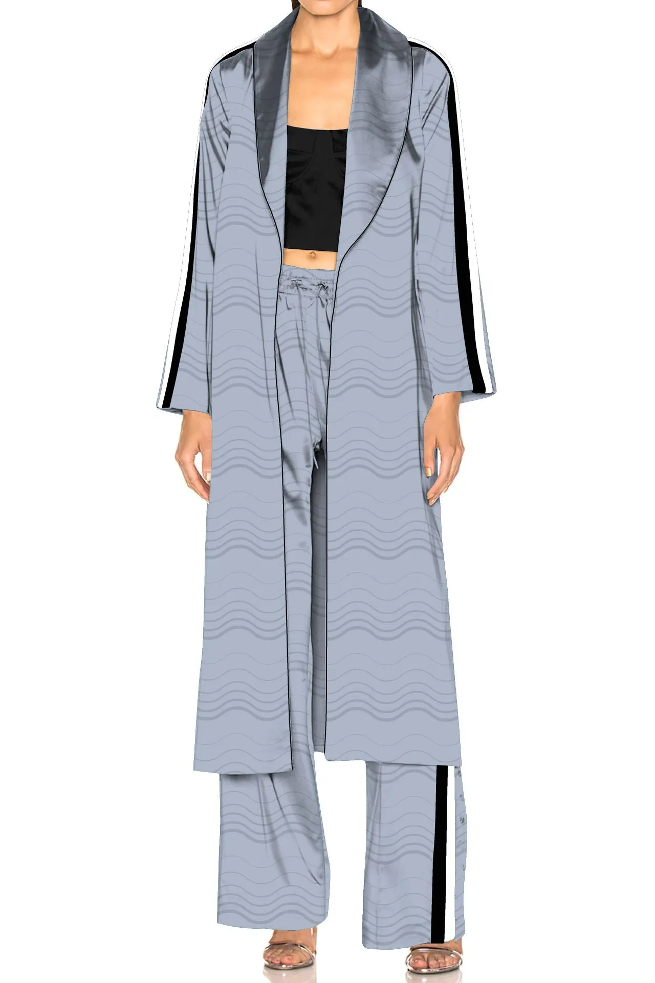 Cute Silk Pajama Set