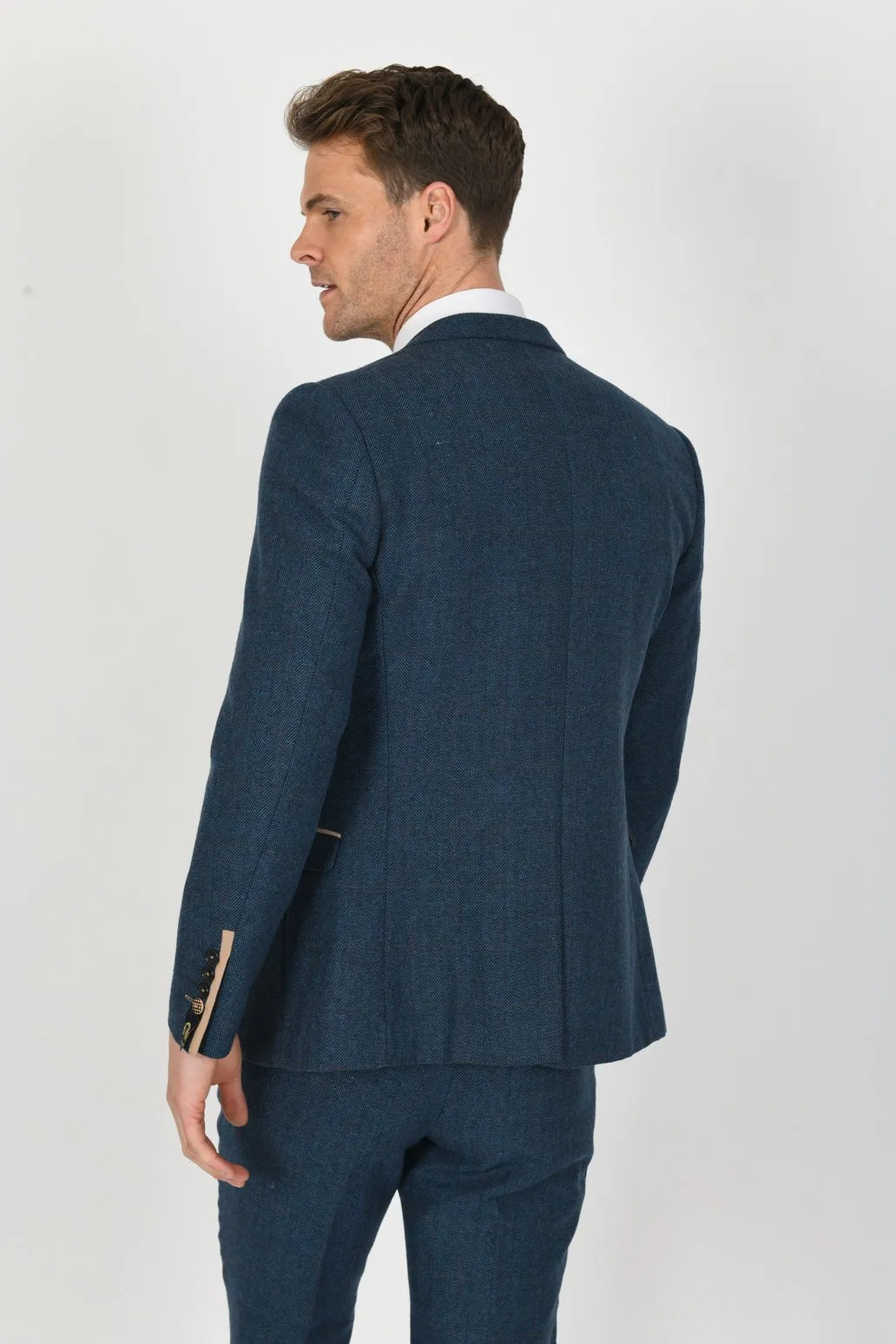 Dion Blue Check Peaky Blinder Tweed Suit | Wedding Wear | Office Wear