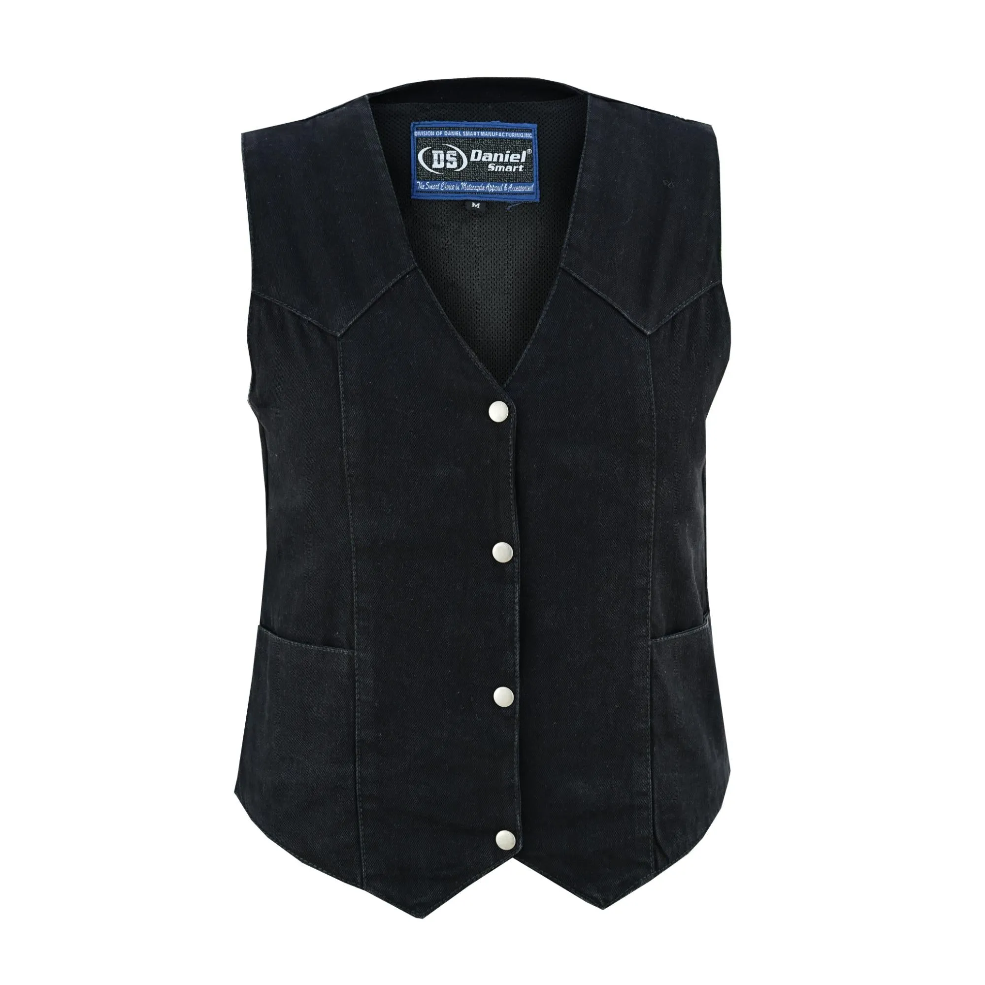 DM951 Women's Denim Classic Plain Sides Vest