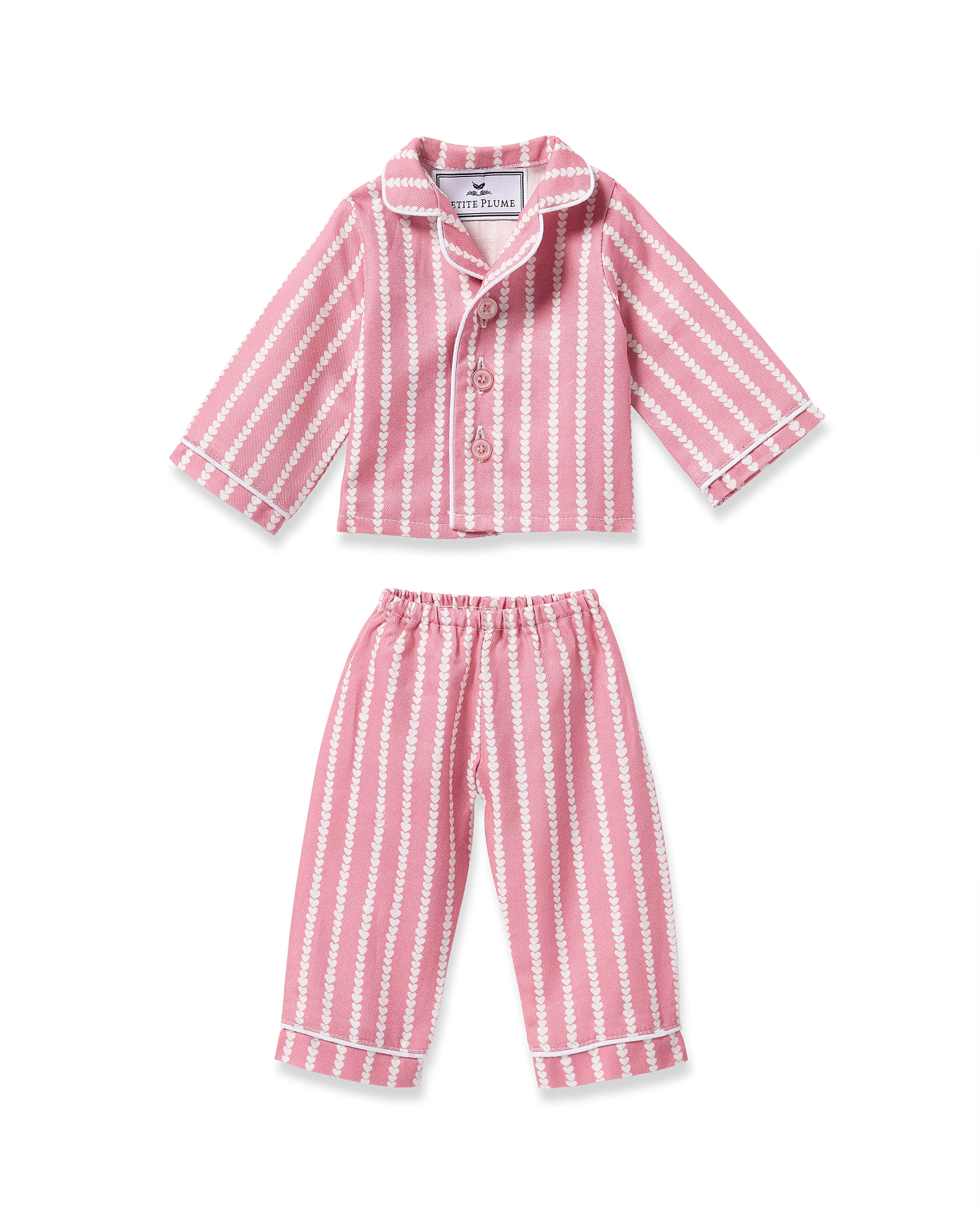 Doll Twill Pajama Set in Love Lines