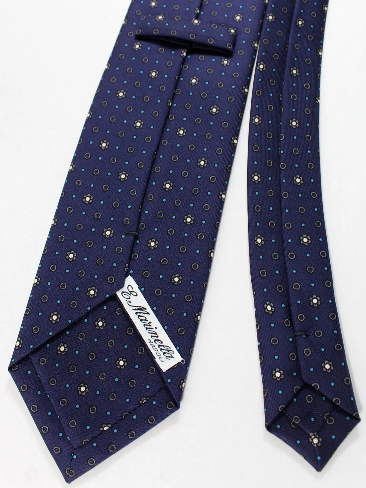 E. Marinella Tie Lapis Blue Aqua Floral