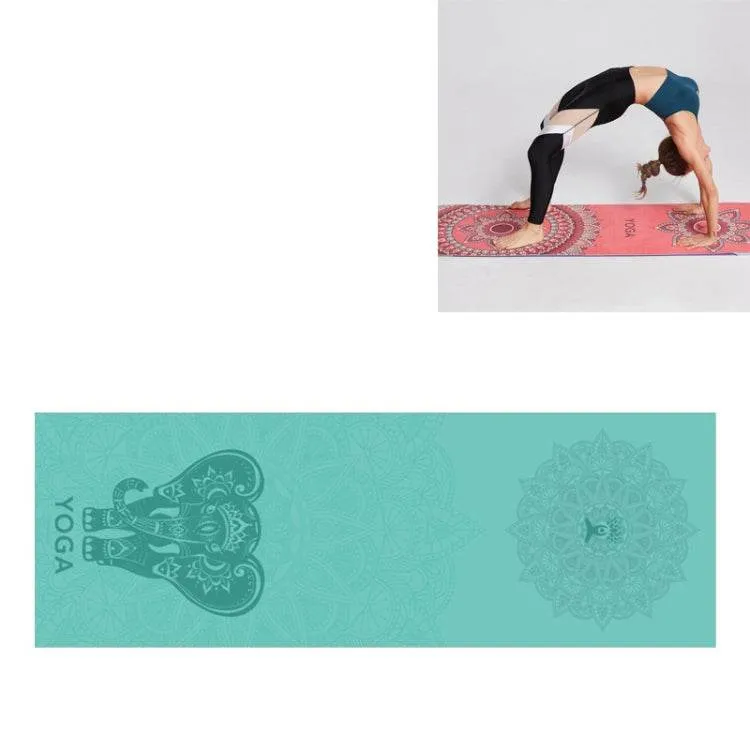 Eco-Friendly Portable Yoga Mat Towel with Non-Slip Design, Size: 185 x 63cm