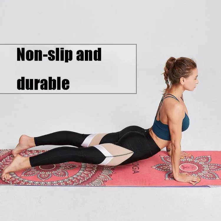 Eco-Friendly Portable Yoga Mat Towel with Non-Slip Design, Size: 185 x 63cm