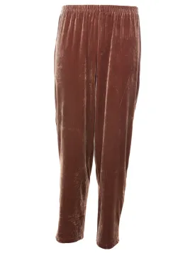 Elasticated Waist Velvet Trousers - W30 L30