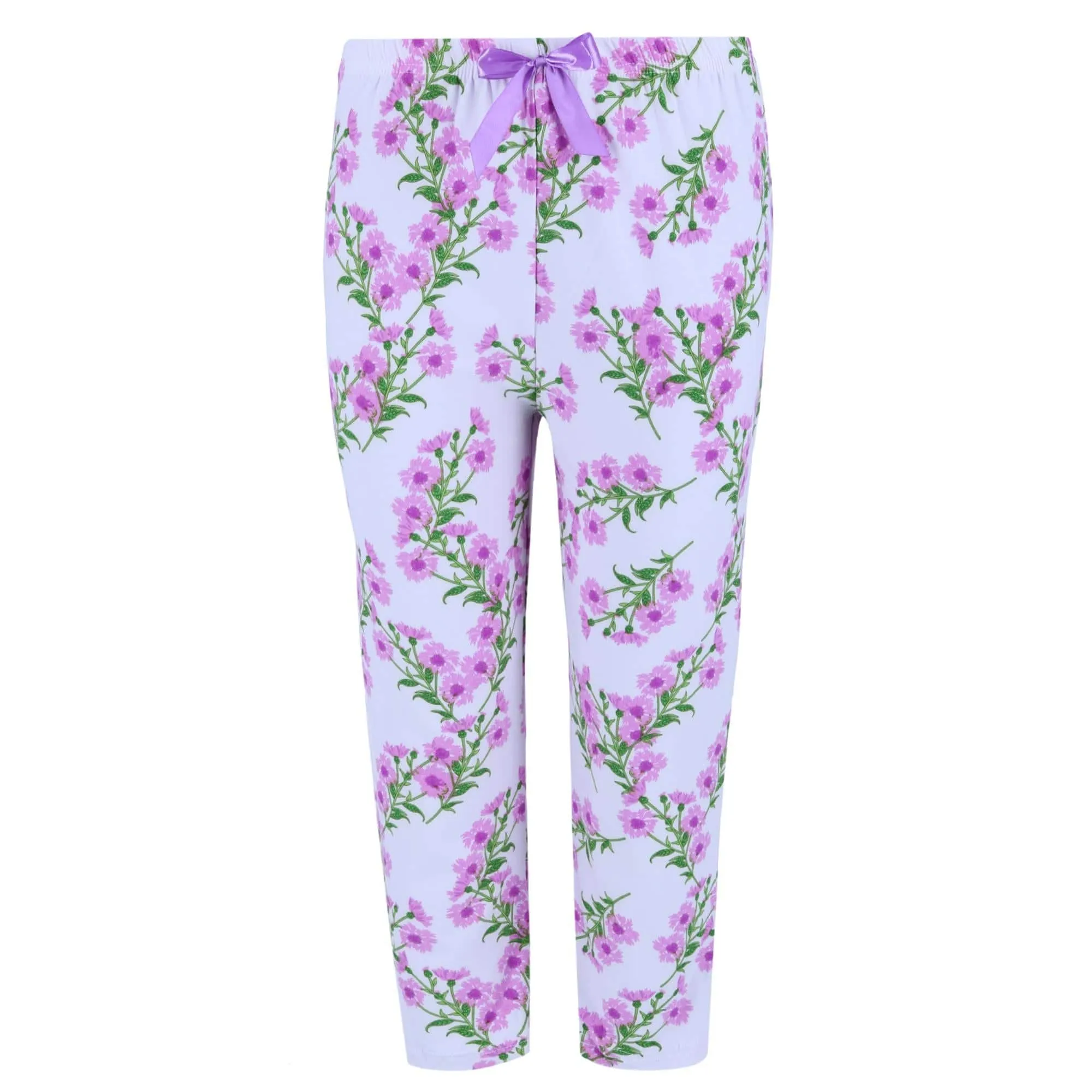 Elegant Emily Women's Floral Capri Sleep Set