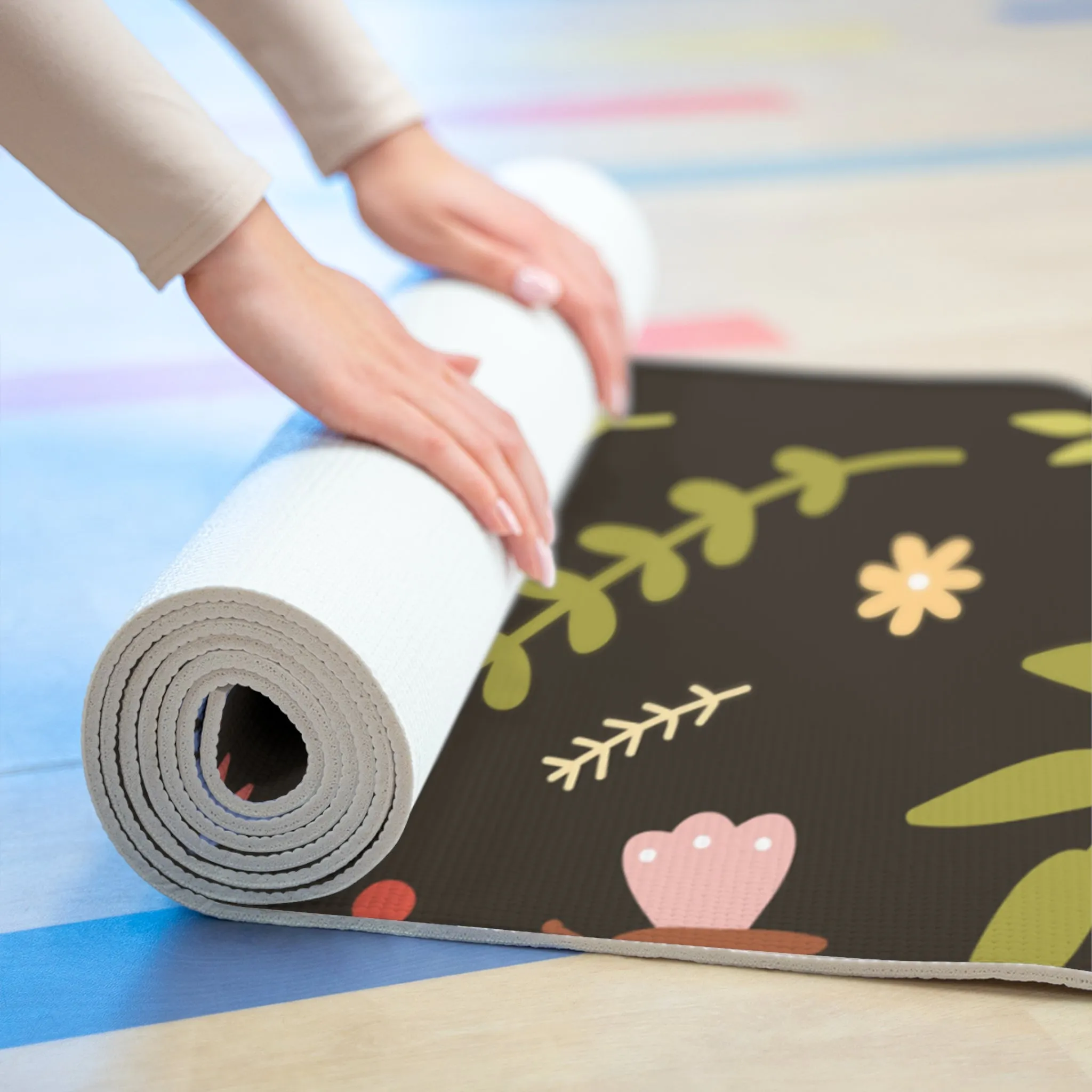 Flowers Yoga Mat