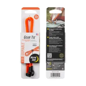 Gear Tie Loopable Twist Tie 2pk - Bright Org