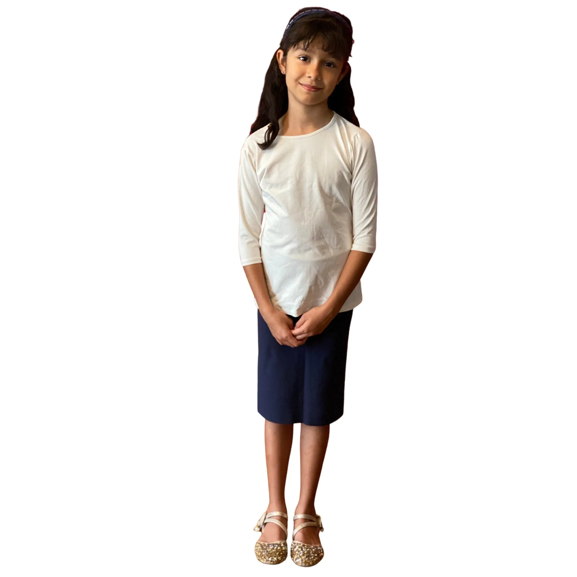 Girls' Pencil Skirt Modest Skirt Knee Length Skirt Super Comfty Skirt for  School Uniform Skirt, tzniut, school approved skirt