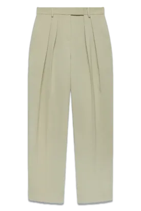 Green Tailored Wide Trousers