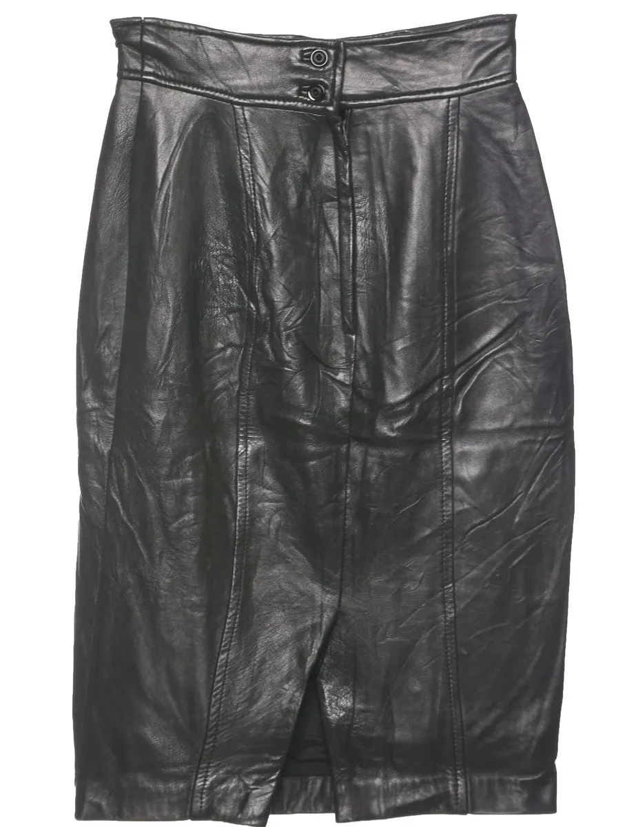 Leather Pencil Skirt - XS