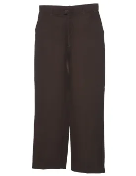 Lee Dark Brown Trousers - W24 L29