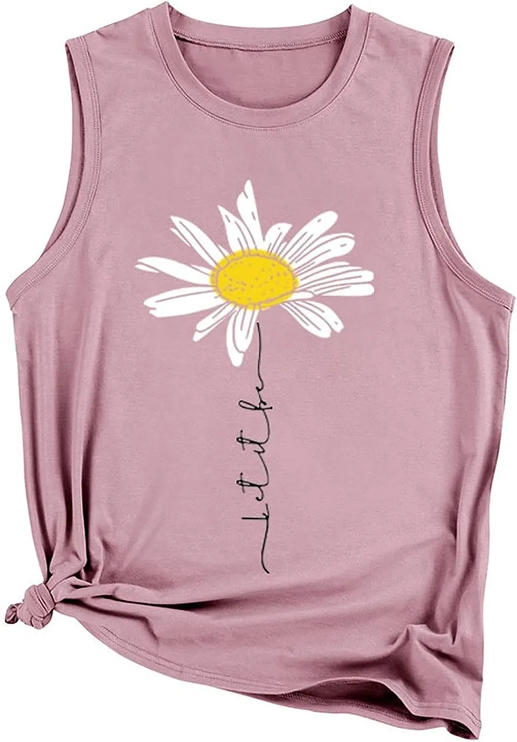 Let It Be Daisy Tank Women Daisy Vintage Graphic Shirt