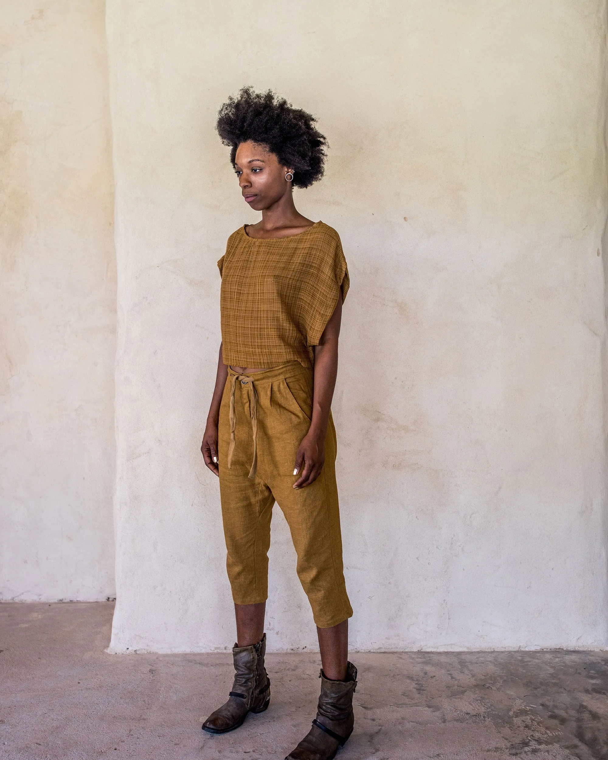 Linen Pants - Tumeric