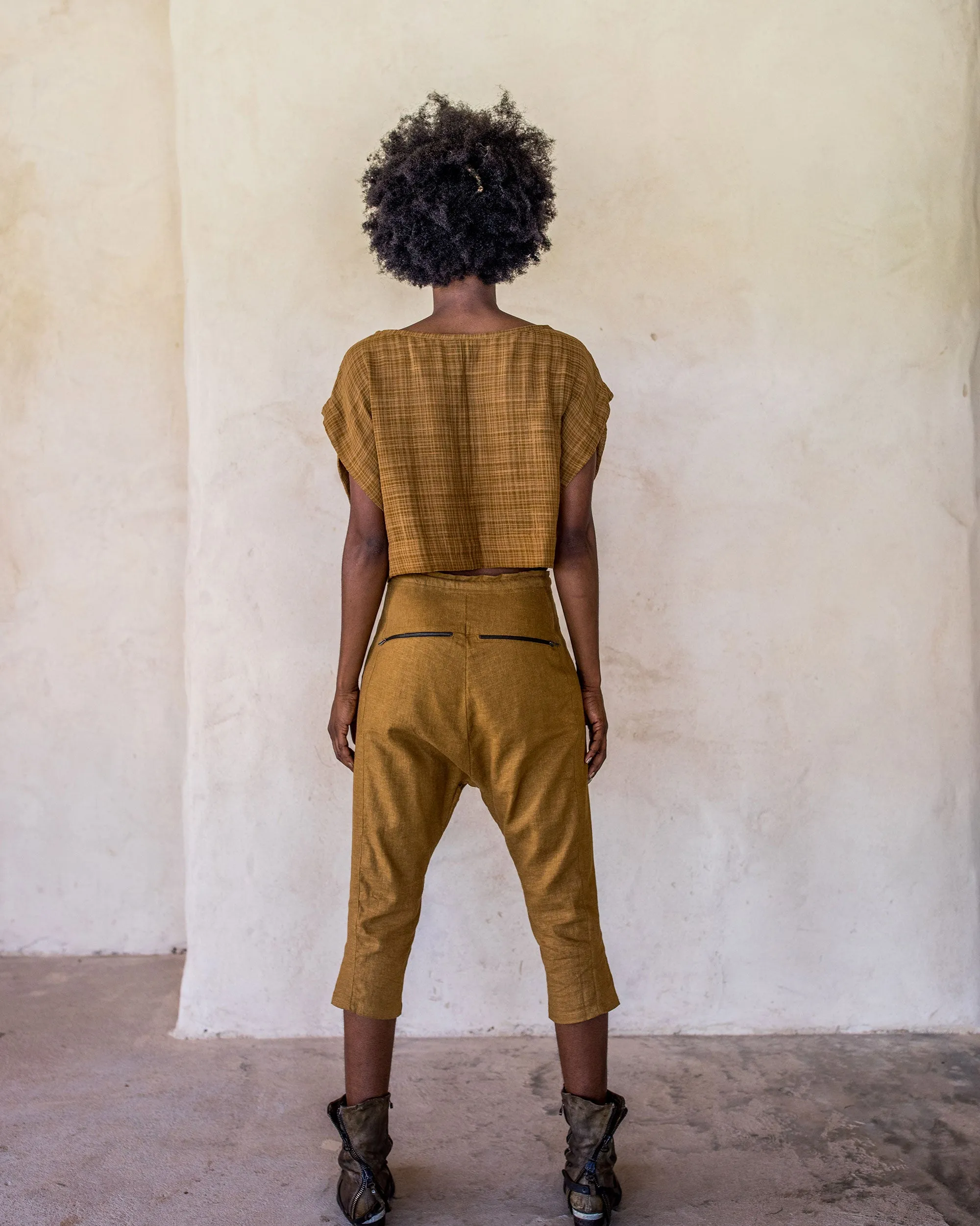 Linen Pants - Tumeric