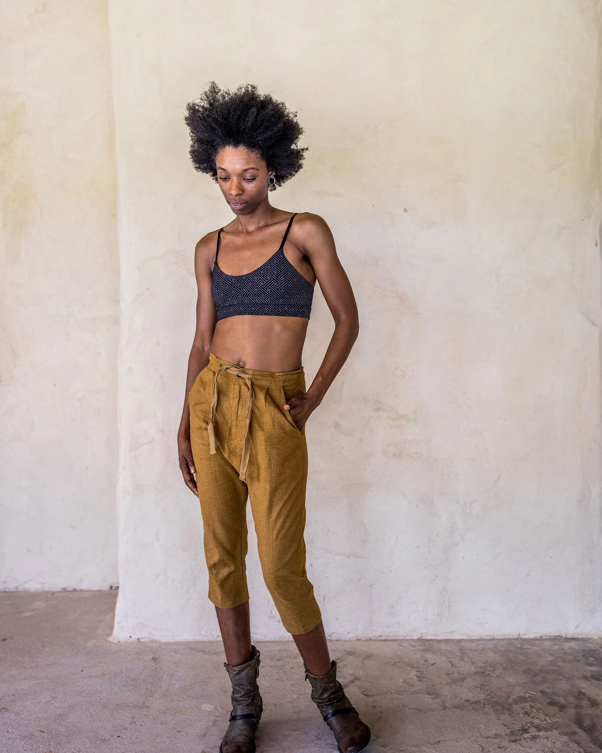 Linen Pants - Tumeric