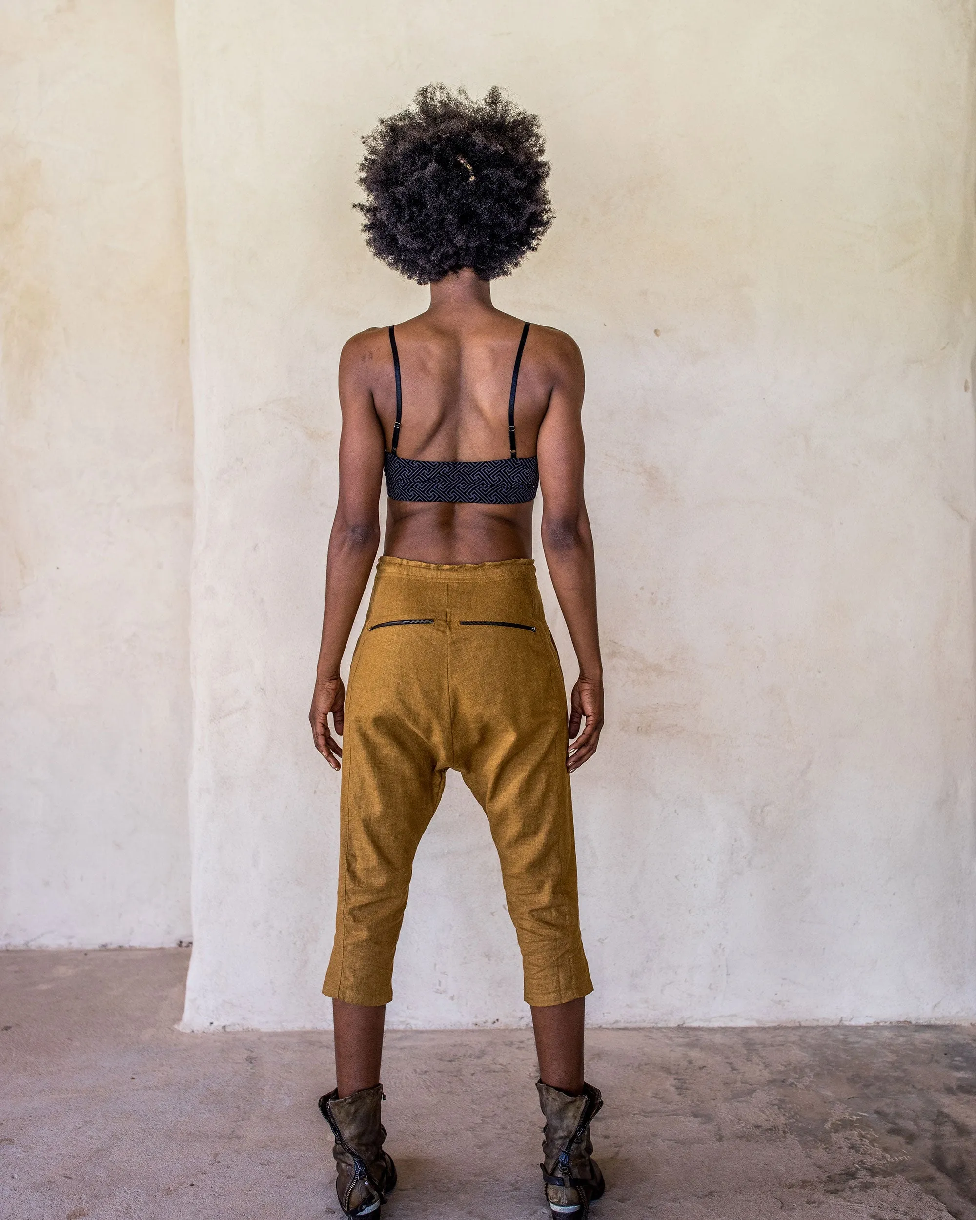 Linen Pants - Tumeric