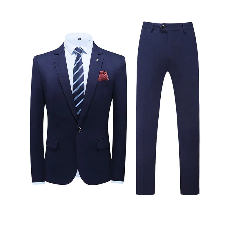 Men's Designer 3 Pieces Suit Smart & Slim Fit Single Button Elegant Dress | SJT218