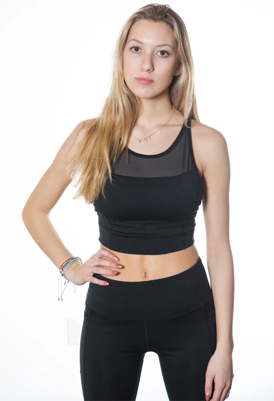 Mesh Sports Bra Top