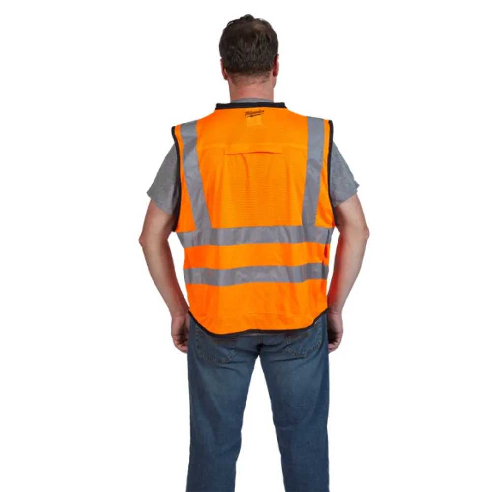 Milwaukee 48735051 S/M Orange Premium High Visibility Safety Vest