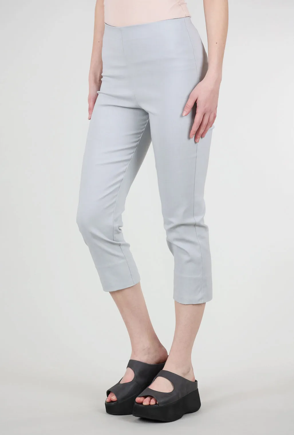 Mindy Cropped Pant, Silver