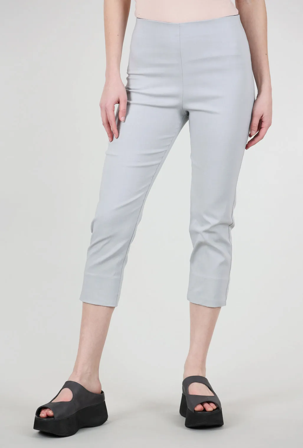 Mindy Cropped Pant, Silver