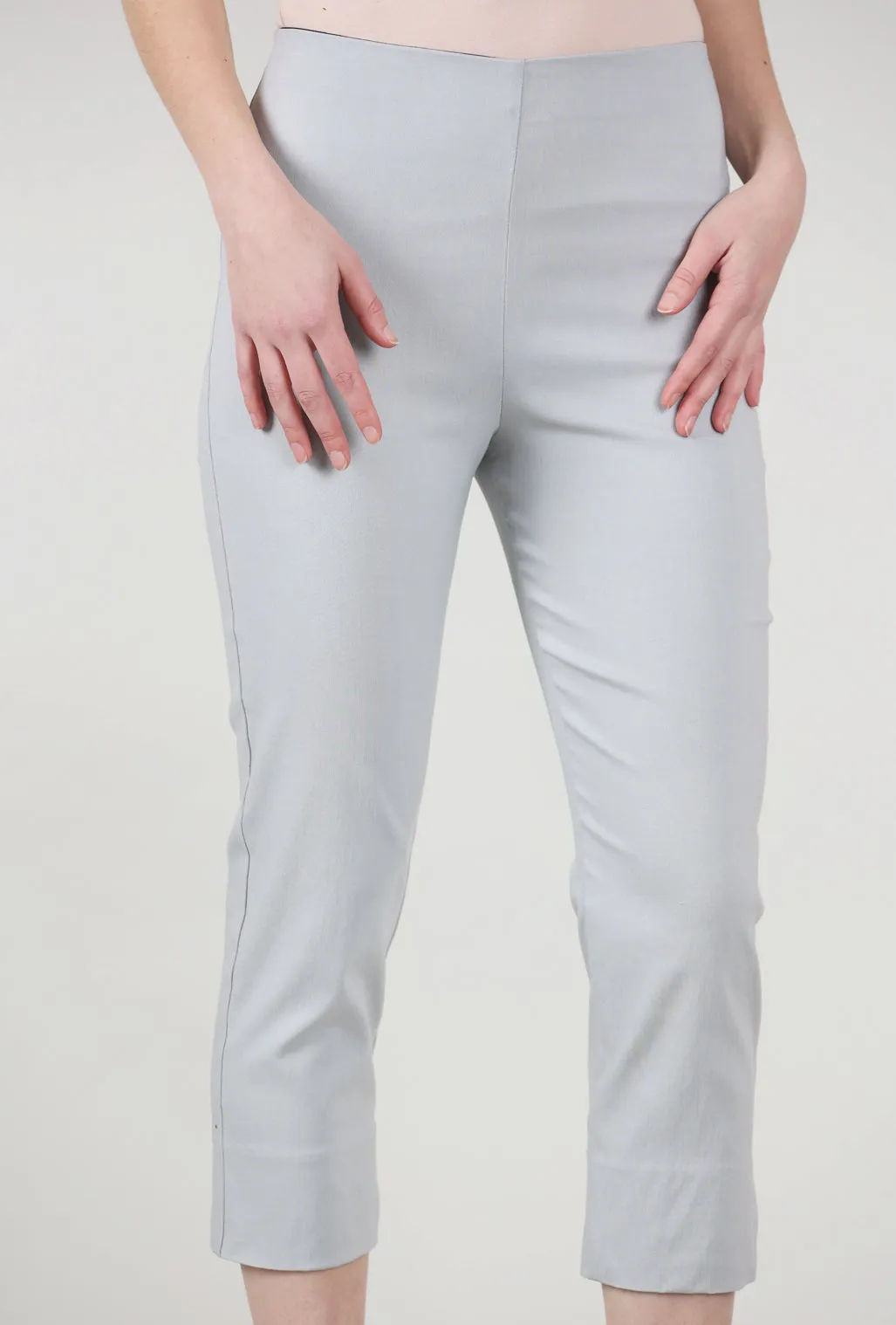 Mindy Cropped Pant, Silver