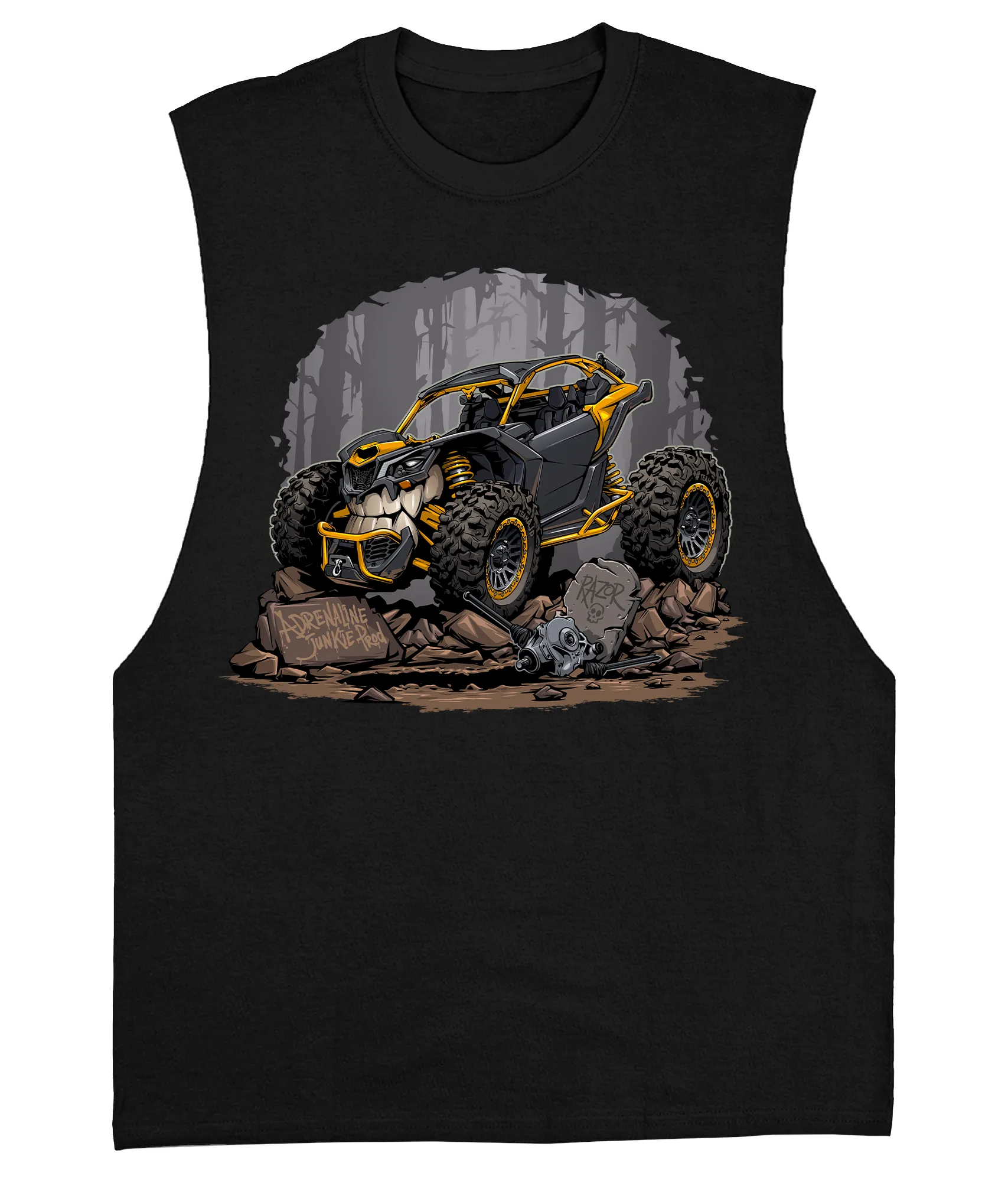 Monster X3 - "Ausie Cut" Premium Sleeveless T-Shirt - AdrenalineJunkieProd