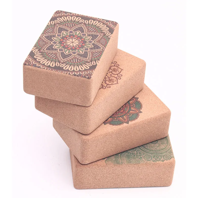 Natural Cork Yoga Brick - High Density & Eco Friendly Yoga Accessories for Women - Ideal for Yoga Pilates General Fitness and Stretching