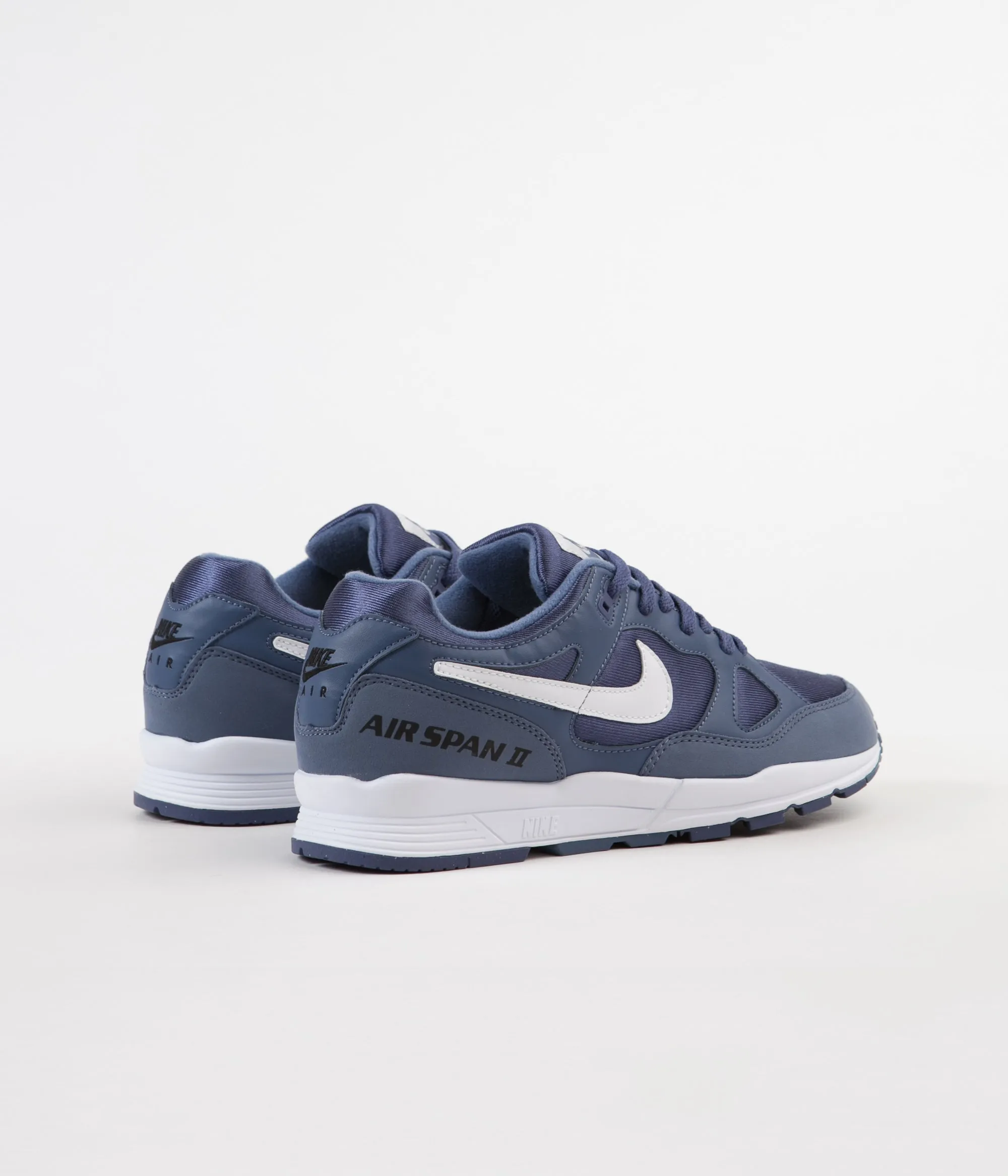 Nike Air Span II Shoes - Diffused Blue / White - Blue Recall - Black