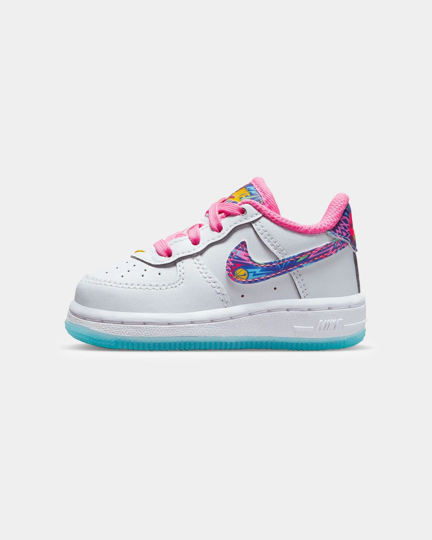 Nike Kids' Force 1 Low ASW (TD) White/Multi-Coloured