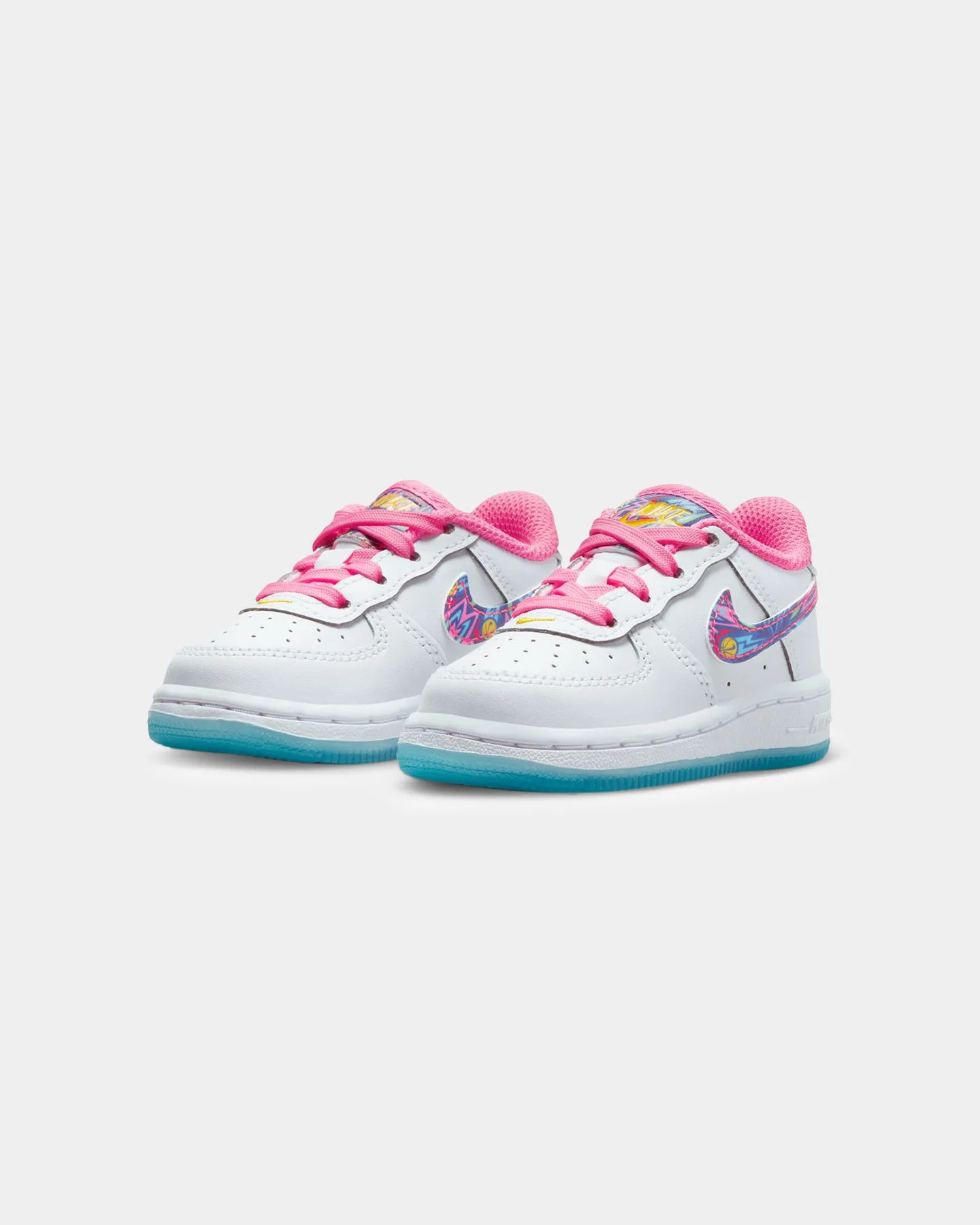 Nike Kids' Force 1 Low ASW (TD) White/Multi-Coloured