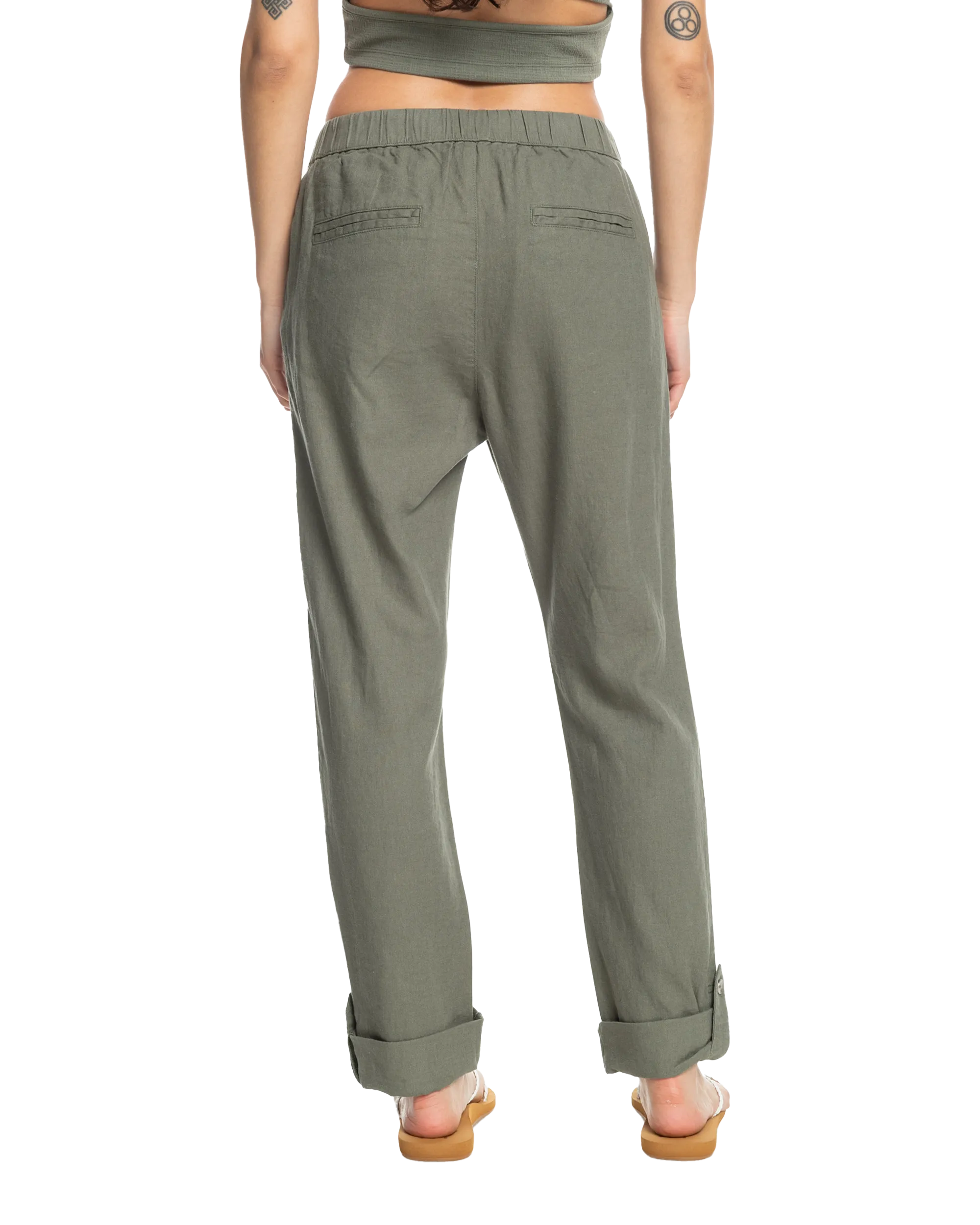 On The Seashore Trousers in Agave Green