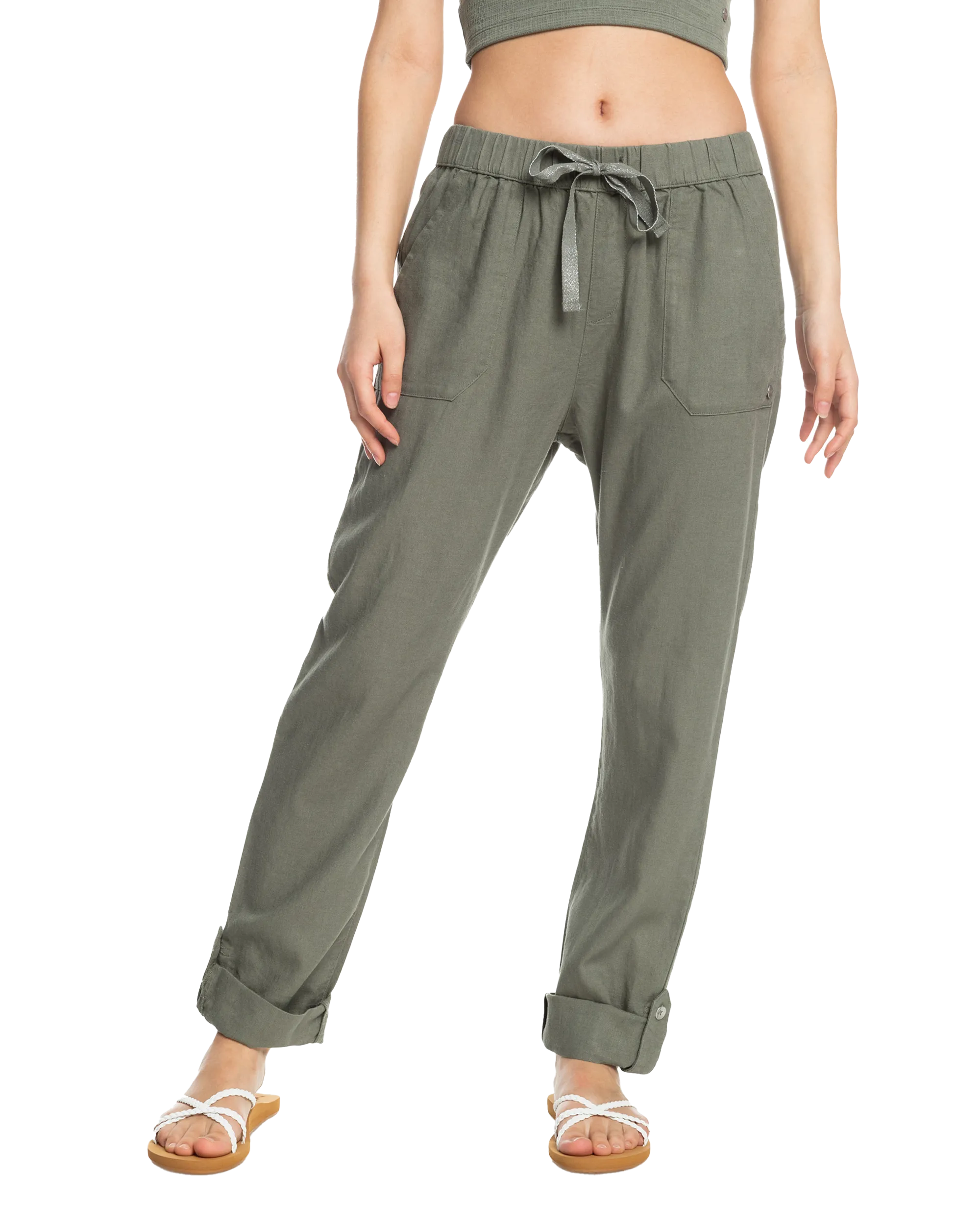 On The Seashore Trousers in Agave Green