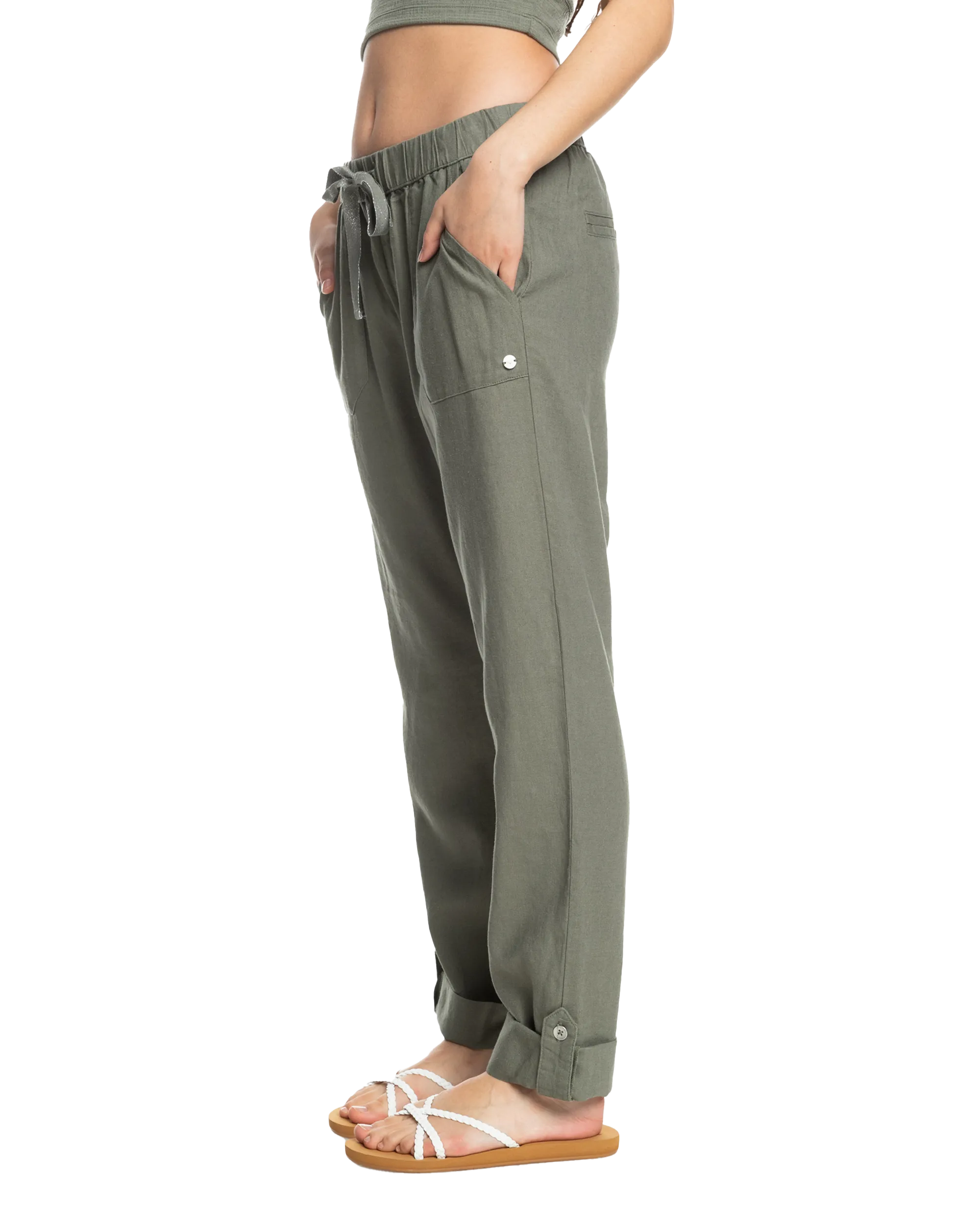 On The Seashore Trousers in Agave Green