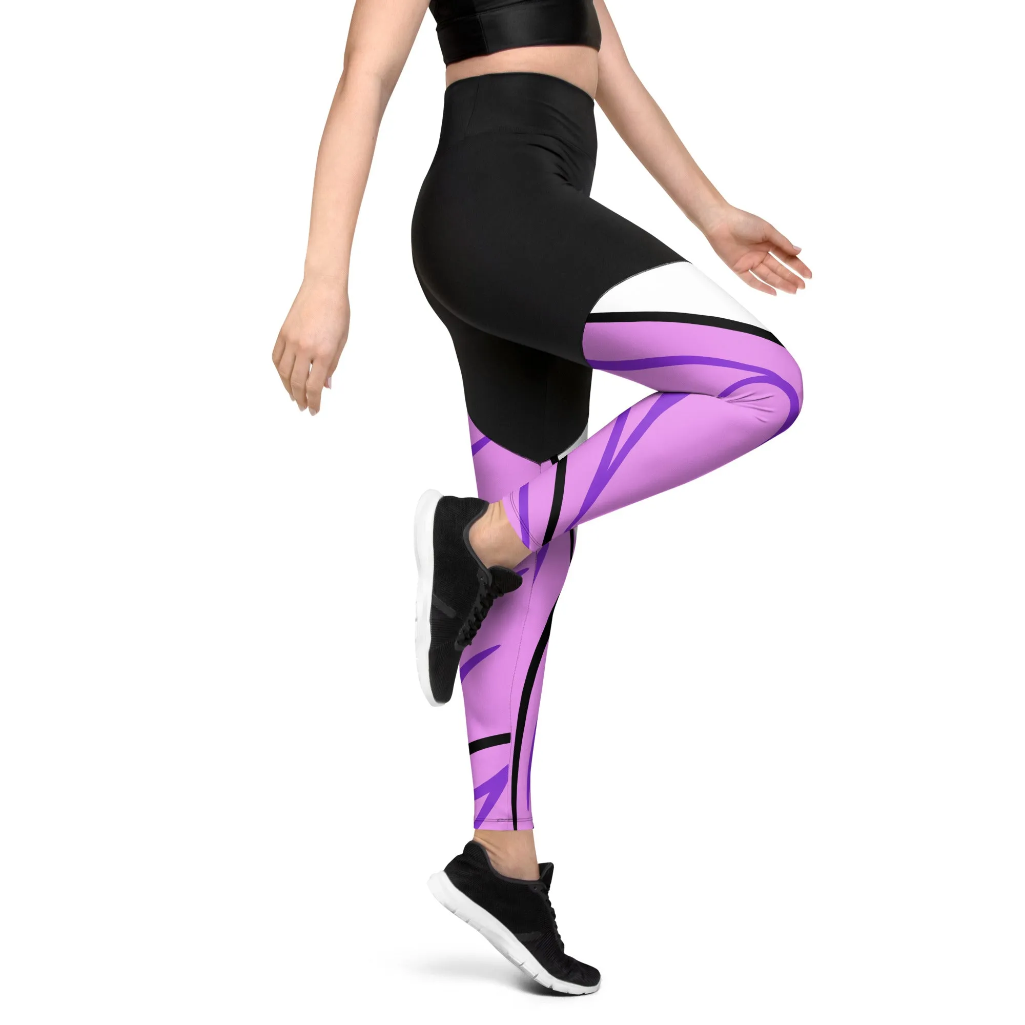 Oversized Arrow Sports Leggings | Comfortable Gym Clothes | Comfy Yoga Wear