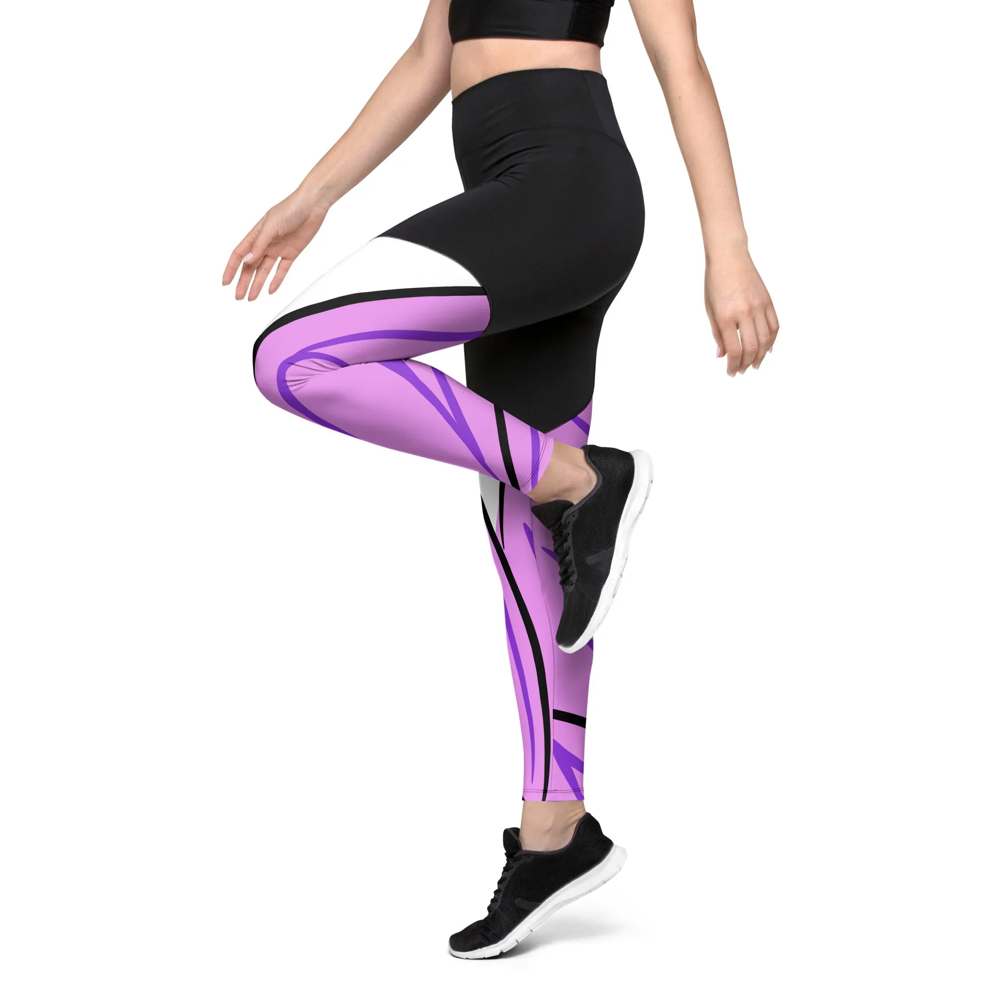 Oversized Arrow Sports Leggings | Comfortable Gym Clothes | Comfy Yoga Wear