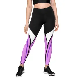 Oversized Arrow Sports Leggings | Comfortable Gym Clothes | Comfy Yoga Wear